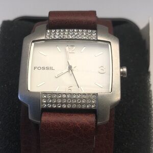 Fossil Rhinestone Watch with two Straps